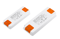 220V 12V/24V Slim LED Stripe Lighting Supply Transformer Driver ETL/RoHS Certified Single DC pour les décorations de Noël