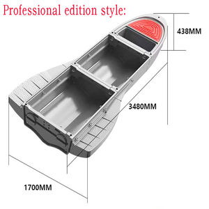 Bateau de pêche pliable portable de petite taille en PE, nouveau matériau 2025, monté sur véhicule, avec moteur hors-bord, à vendre - Product Image 5