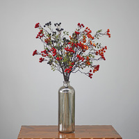 Kunstbloemenbos groothandel plastic Amerikaanse stijl huisdecoratie Kerst geluk fruit arrangementen rode bessen fruit