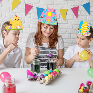 Dessin animé de Pâques poussins lapins chapeaux en papier décorations de fête en coton pour la saint-valentin nouvel an chinois <span class=keywords><strong>princesse</strong></span> sacs emballés - Product Image 1