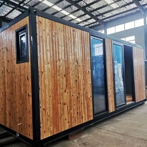 Casas Prefabricadas Maison Bureau Granny Flat Pod Extérieur 20 pieds Usa Standard 1 Chambre Préfabriqué Conteneur Bois Log House - Product Image 5