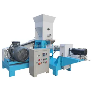 Factory Price Floating feed extruder price Floating fish feed pellet machine pet food processing machines dog food machine