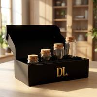 Bouteille à vœux en verre borosilicate tubulaire transparente de 5ml à 30ml avec bouchons en liège et en aluminium, écologique, pour mariage, étanche, givrée