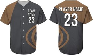 Tontons Usine Logo Personnalisé Transfert De Chaleur Imprimé Maillot De Baseball À Séchage Rapide Respirant Anti-UV 100% Polyester Unisexe Plus La Taille - Product Image 2
