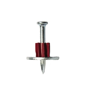 Chiodi PD di Buona Qualità con Rondella Metallica e Scanalatura in Plastica per Utensile a Polvere per Fissaggio su Cemento. - Product Image 1
