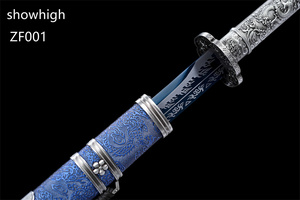 Fleur de prunier <span class=keywords><strong>Bleu</strong></span> Katana Épée Jouet <span class=keywords><strong>Bambou</strong></span> ZF001 - Product Image 3