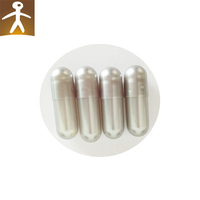 Capsules végétales vides en perles d'argent Capsules végétales végétaliennes vides transparentes Taille 000 00 0 1 2 3 4 5 Capsules HPMC végétales naturelles