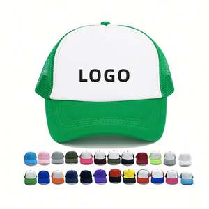 Gorra Trucker de Espuma Personalizada 2025, 5 Paneles, Bordada, Camuflaje, Rosa Neón, Verde y Beige, con Logotipo Personalizado - Product Image 1