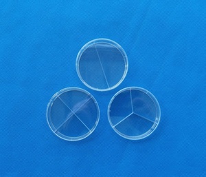 Prato plástico da cultura do petri do compartimento 4 do uso do laboratório do plástico da cultura segmentada - Product Image 2