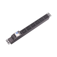 Prises IEC C19 de 19 pouces 1U 16A 6 voies prise PDU avec PROTECTION contre les fuites unités de DISTRIBUTION d'énergie
