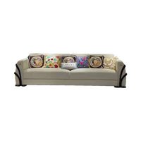 Italienisches Luxus-Sofa aus Echtem Leder mit Oberflächenleder aus Rindsleder und Kiefernholzbeinen für das Wohnzimmer