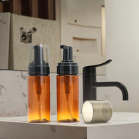 Bouteilles en plastique de 150ml/120ml/200ml avec bouchon à vis de pompe à mousse pour soins de la peau sérum crème pour le visage nettoyant pour le visage matériel PC