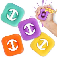 Eco-Life Mainan Fidget Sederhana Mini Pereda Stres Anak Silikon Dorong Pop Fidget Mainan Sensorik