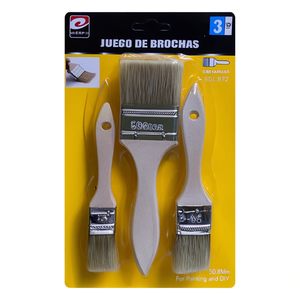 Set di 3 Pennelli con Manico in Legno Erpsl 50,8 mm per Pittura e Fai-da-Te - Product Image 2