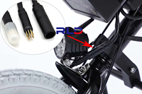 Konektor Kabel Motor EBike 9Pin Kabel Motor Sepeda Listrik untuk Aksesori E-bike Konektor Kabel Motor 9 Pin