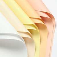 Papier d'emballage pour fleurs en papier glassine ZL Korea, épais, couleur unie, imperméable, recyclable, emballage cadeau de Noël