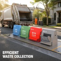 Système de collecte des déchets souterrains respectueux de l'environnement pour le stockage paysager des campus scolaires
