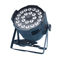 Lot de 18 projecteurs LED PAR 4-en-1 pleine couleur 100-240V pour DJ, mariages, KTV, salles polyvalentes, lieux de banquets et éclairage de scène