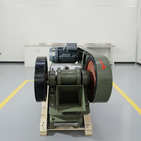 Trituradora de mandíbulas pequeña de un solo palanca con motor eléctrico de 1.5kw y volantes dobles para preparación de muestras de carbón y oro