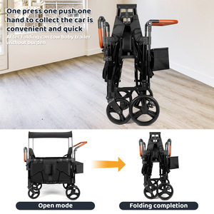 Xe đẩy em bé mẫu tùy chỉnh 2024, xe đẩy 2 chỗ ngồi, xe đẩy 4 chỗ ngồi, xe đẩy trẻ em, xe đẩy du lịch, xe đẩy cắm trại, xe đẩy gấp có mái che - Product Image 5