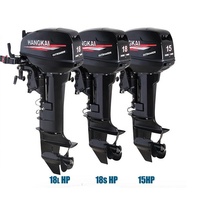 Alta calidad Hangkai 2 tiempos 15HP como Yamaha 15 HP Motor de barco 15HP Motor fueraborda Seadoo Mercruiser Motor de barco para pesca