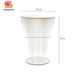 Miroir de luxe lisse plinthes de mariage en argent support de fleurs de mariage plinthes en cristal présentoir décoration de mariage - Product Image 5