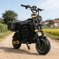 Trottinette électrique GT-M6 300KM longue portée HCBK 10000W pour les États-Unis, 72V, double moteur, contrôle par application NFC, pneus tout-terrain de 14 pouces