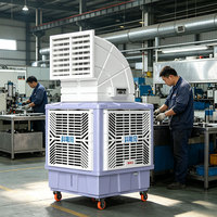 Enfriador de Aire Evaporativo Móvil Keyuefeng de 18000 CFM con Ventilación Única, Ventilador de Gran Tamaño, Aire Acondicionado