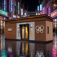 Toilettes mobiles préfabriquées de qualité marine anti-corrosion pour la côte, avec revêtement personnalisé, imperméables, cabine WC extérieure