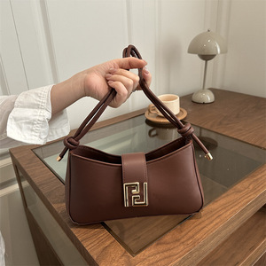Factory Direct Wholesale Half Moon <strong>Bags</strong> for Women Women's Tote <strong>Bags</strong> <strong>Solid</strong> Shoulder <strong>Bags</strong> Designer - Product Image 1