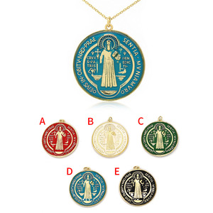 Collana con Medaglia di San Benedetto 35*35mm, Gioiello Religioso <span class=keywords><strong>per</strong></span> Uomo e Donna - Product Image 2