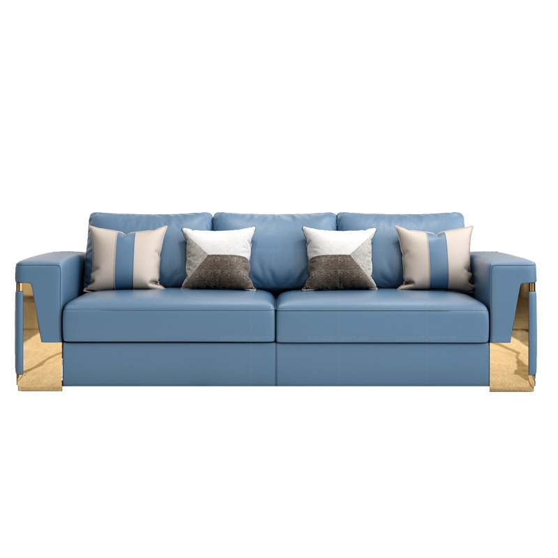 sofa set italian design luxury customized modular modern tufted comfortable extendable genuine leather seating apartment