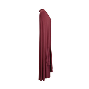 Hoge kwaliteit effen stretch jilbab met mouwen, lange hijab, islamitische khimar, moslim gebedsabaya voor vrouwen. - Product Image 5