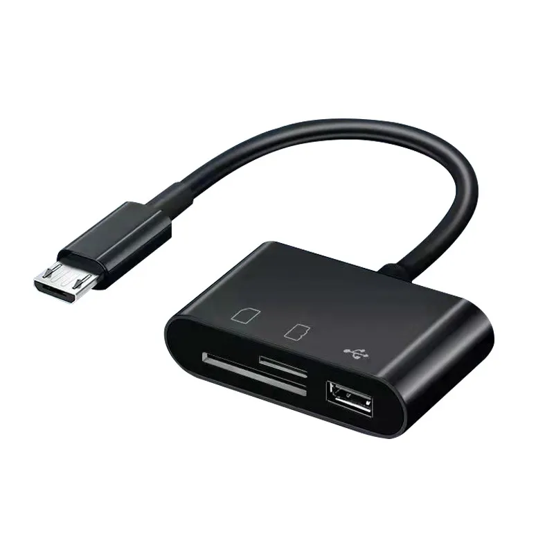 Многофункциональный USB C и micro Card Reader 3 в 1 TF MicroSD SD U-диск для телефона Type-C OTG адаптер