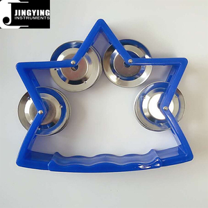 2024 Jingying Musique Orff Instruments de musique clochettes, KTV Populaire Musical Noise Maker <span class=keywords><strong>Petit</strong></span> <span class=keywords><strong>Tambourin</strong></span> En Plastique Cinq Étoiles - Product Image 5
