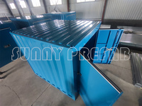 Conteneur de stockage préfabriqué démontable MINI 8' 10' 12', conteneur mobile pliable, stockage portable
