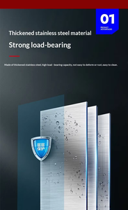 Plan <span class=keywords><strong>de</strong></span> travail en bois à bords en acier inoxydable personnalisable, panneaux épaissis, robuste et durable, table <span class=keywords><strong>de</strong></span> pétrissage <span class=keywords><strong>de</strong></span> qualité alimentaire - Product Image 5