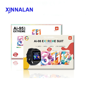 Nouveauté : Montre connectée Triple Sports AI-92 avec écouteurs sans fil et 7 bracelets tendance – Coffret cadeau - Product Image 3