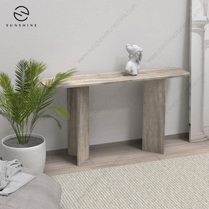Bàn điều khiển travertine sang trọng hiện đại với đá cẩm thạch hàng đầu thiết kế kính hiện đại phòng khách phòng ngủ nhập cảnh biệt thự trường khách sạn - Product Image 3