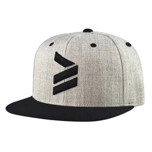 Factory Custom High Quality 6 Panel Flat Brim Embroidery Patch Logo Hip Hop Snapback Hat Caps