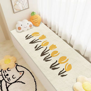 Cartoon Cloud Plush Floor Mat For Bedroom Bay Window Balcony 100x200cm Thickened Polyester Fiber Soft Rug All Seasons Use - Product Image 2