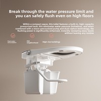 Toilette intelligente pour la maison aux Philippines, avec bidet intégré, siège à fermeture douce et température réglable