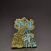Épinglette personnalisée en alliage de zinc plaqué or, motif squelette en émail souple, pour souvenir de foi gothique et occulte |   Commande en gros