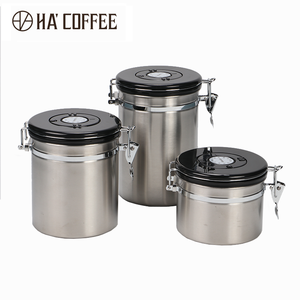 Factory Direct Sale Stainless Steel Vacuum Sealed Coffee Storage Canister Container