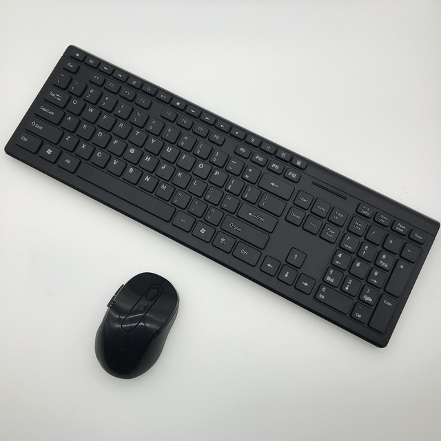 2.4G OEM Wireless Spanish Keyboard and Mouse Combo Set Layout Coloured Special Offer Desktop Laptop Wireless Keyboard Mouse