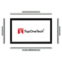Écran tactile capacitif TopOneTech22 pouces, cadre ouvert, panneau d'affichage FHD, en stock.