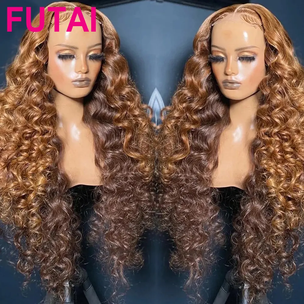 Venta al por mayor Glueless 13x4 13x6 360 HD Full Lace Frontal Water Wave peluca cruda vietnamita cutícula alineada Peluca de cabello humano