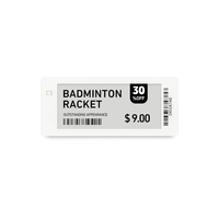 Bohang DJ-WP0290BWR 2.9 pouces e-ink étiquette d'étagère électronique esl étiquette de prix numérique e papier pour magasin