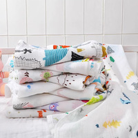 Tricoté Bambou Coton Bébé Emmaillotage Serviette Écologique Dessin Animé Motif Nouveau-Né Emballage Bain Câlin Couette Personnalisable Toutes Saisons