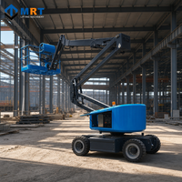 Plateforme élévatrice articulée hydraulique diesel à batterie pour travaux aériens en construction 14m 16m 18m